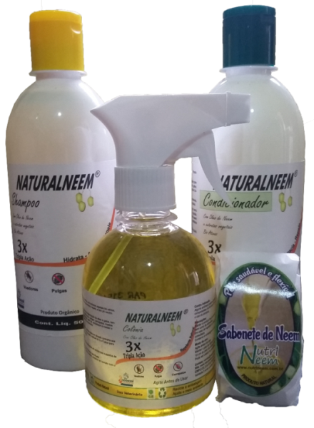 KIT NATURALNEEM - BANHO ANIMAIS COM 4 PRODUTOS